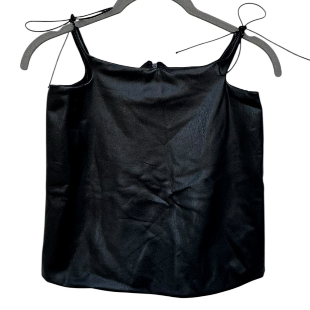 Forever 21 Faux Leather Black Camisole Top size XS - Picture 6 of 6